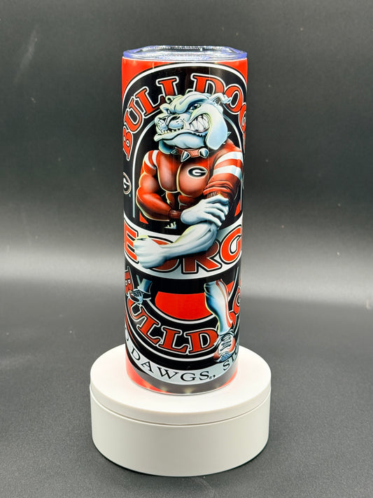 Georgia Bulldogs 20 oz Skinny Tumbler