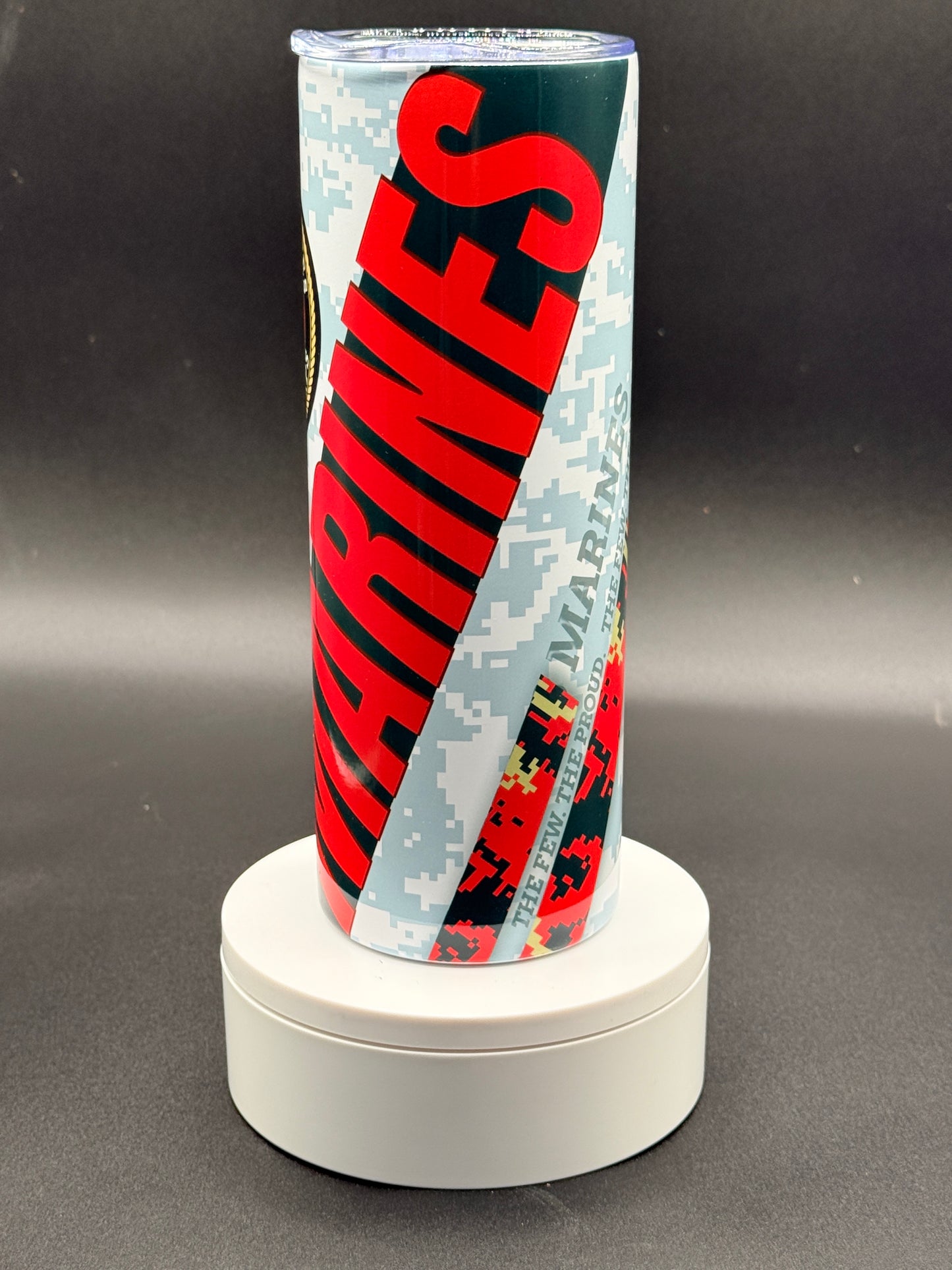 Marines 20 oz Skinny Tumbler