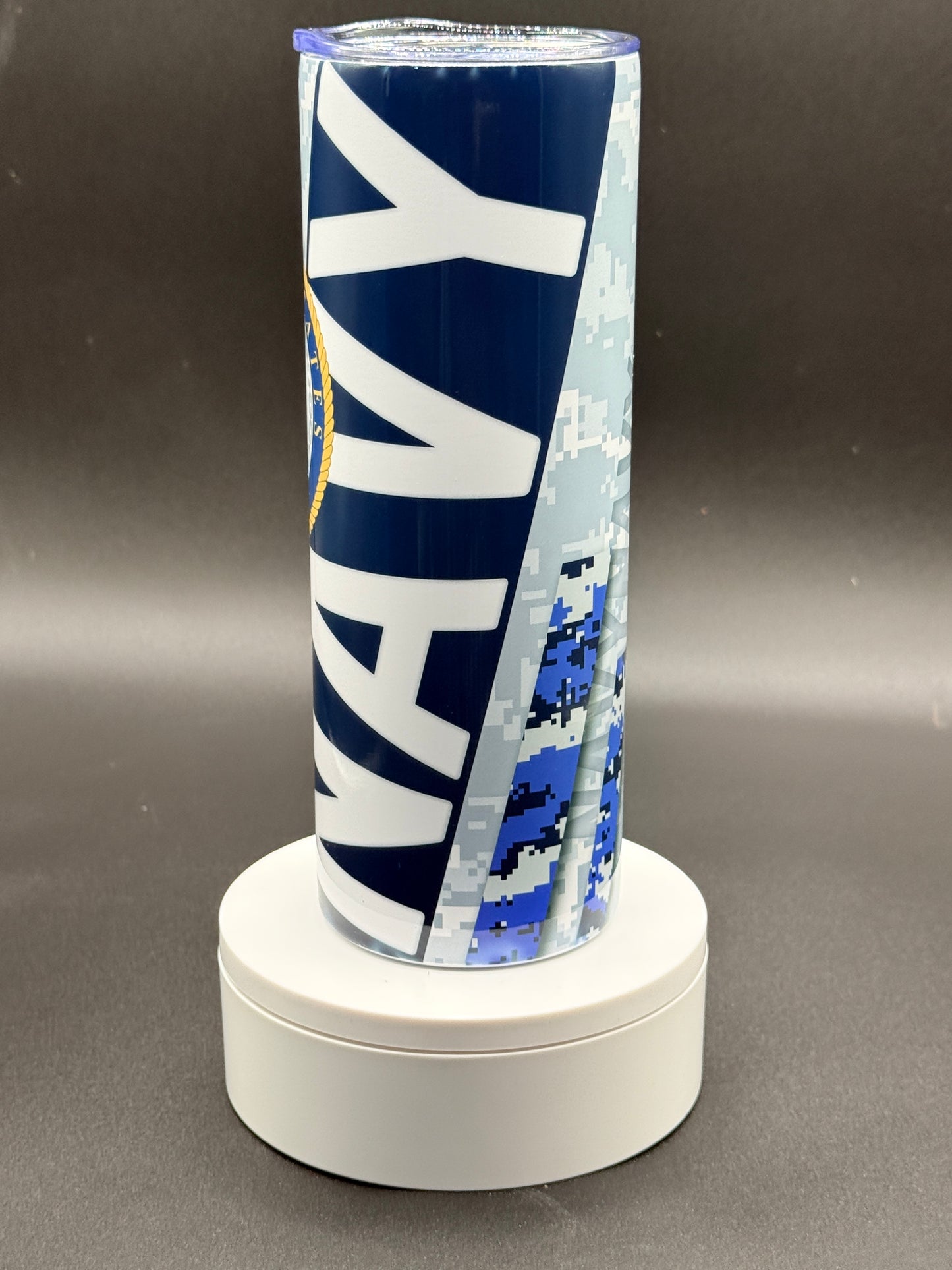 Navy 20 oz Skinny Tumbler