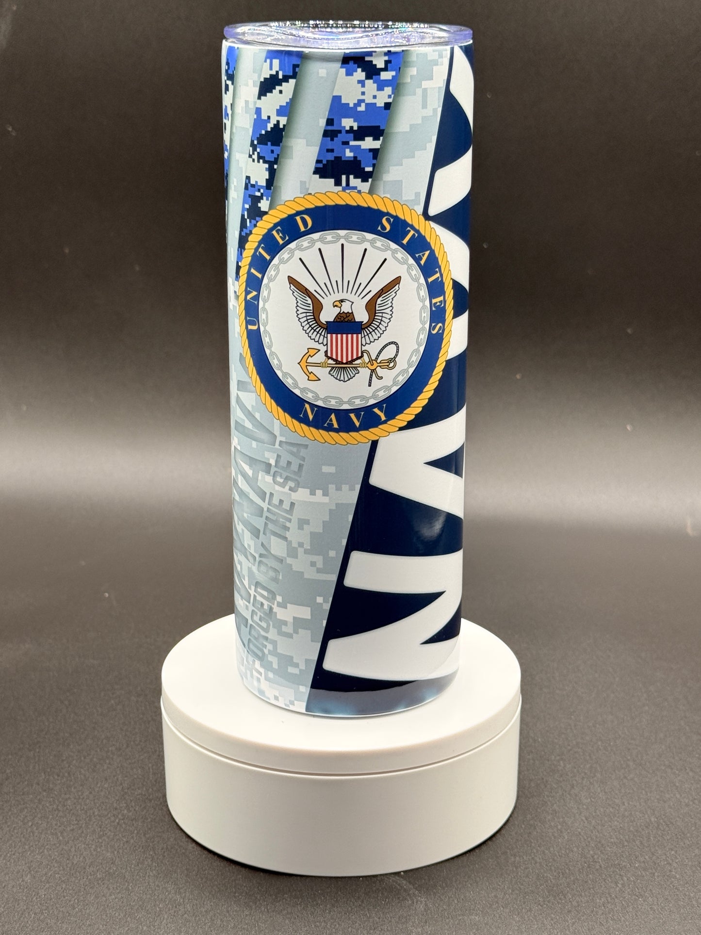 Navy 20 oz Skinny Tumbler