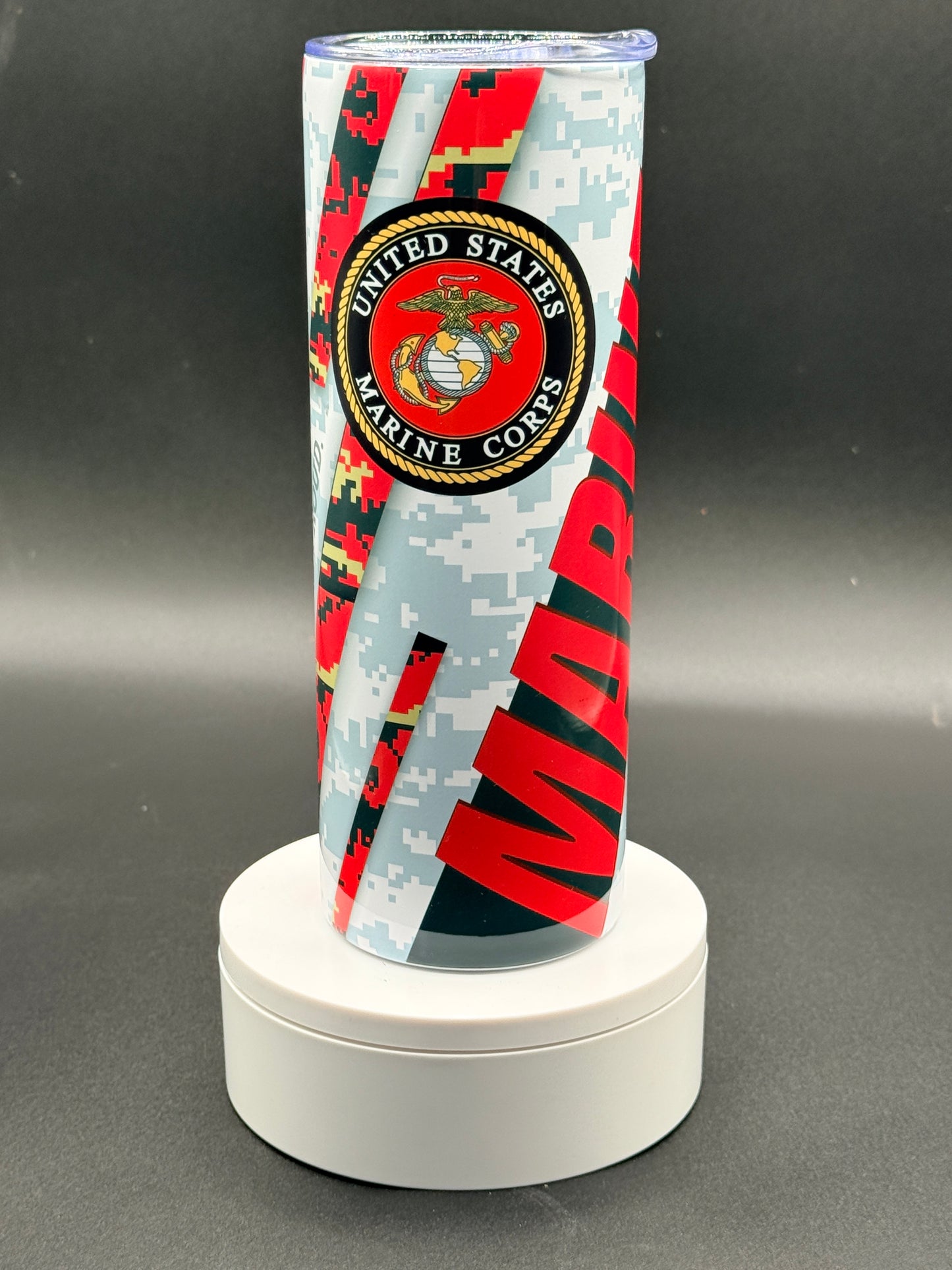 Marines 20 oz Skinny Tumbler