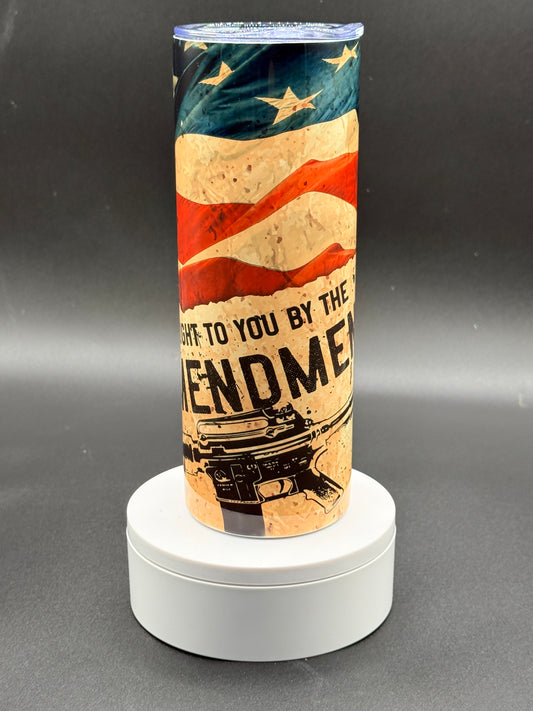 2nd Ammendment 20 oz Skinny Tumbler