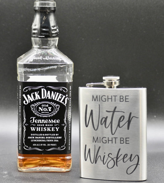 Might be Water Might be Whiskey Flask (S)