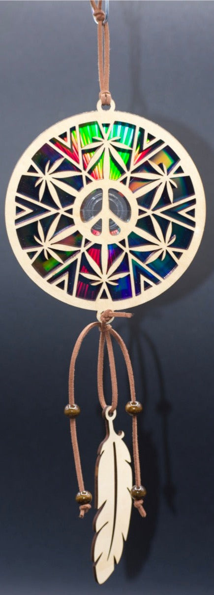 Pot Leaf-Peace Suncatcher